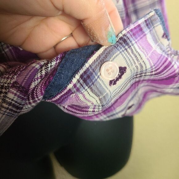 Scandia Woods Purple Button Down - Picture 5 of 10